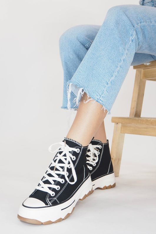 Laundry B Run Star High Top Black +